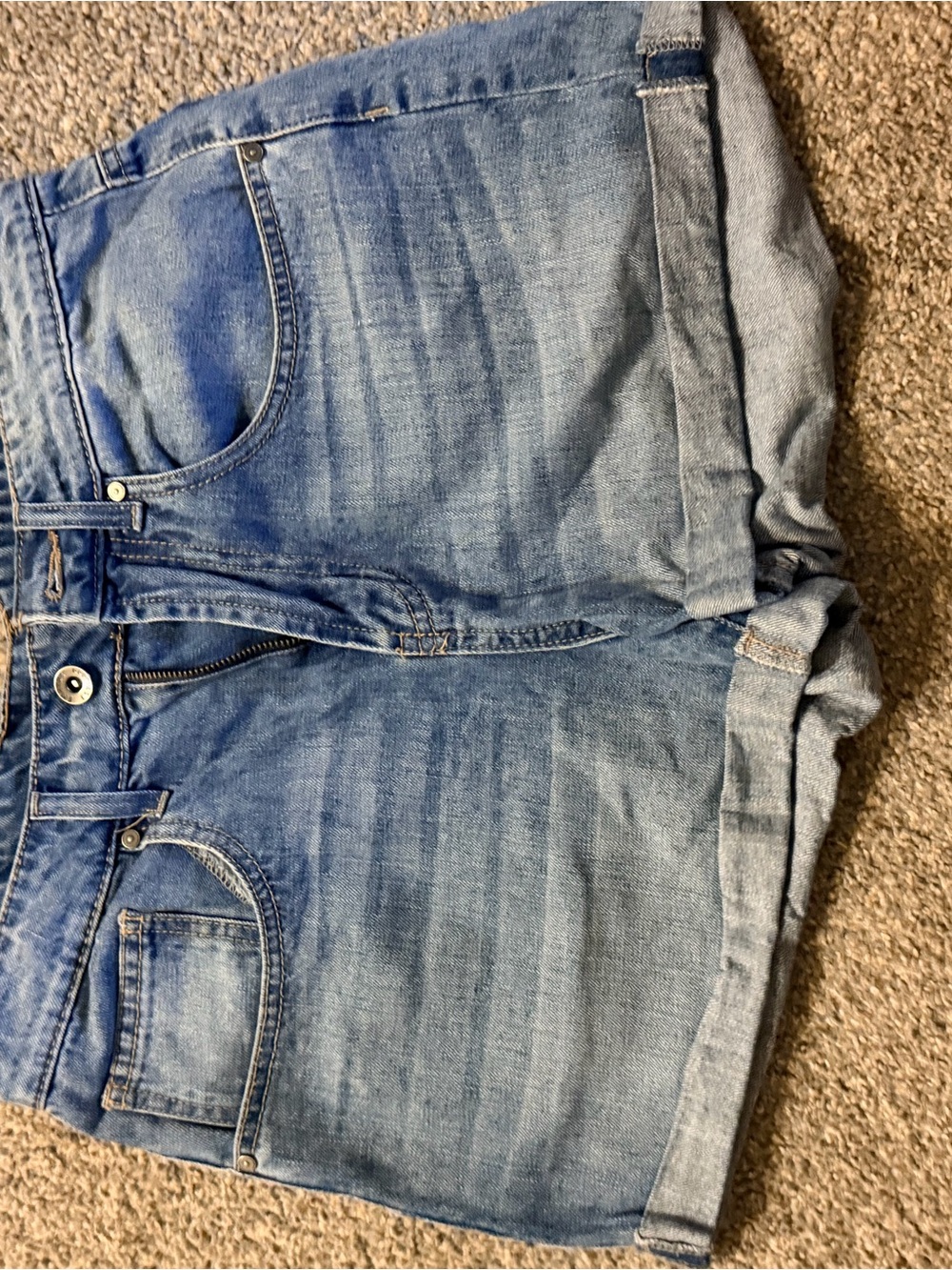 Women's Light Blue Denim Shorts